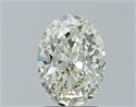 Natural Diamond 1.50 Carats, Oval with  Cut, L Color, SI2 Clarity and Certified by GIA
