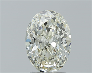 Picture of Natural Diamond 1.50 Carats, Oval with  Cut, L Color, SI2 Clarity and Certified by GIA