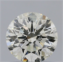 Natural Diamond 0.71 Carats, Round with Excellent Cut, K Color, I2 Clarity and Certified by GIA