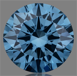 Picture of Lab Grown Diamond 2.23 Carats, Round with Excellent Cut, Fancy Vivid Blue Color, VVS2 Clarity and Certified by IGI