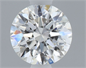 Natural Diamond 0.42 Carats, Round with Excellent Cut, F Color, VVS2 Clarity and Certified by GIA