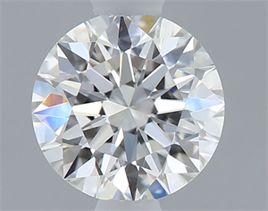 Picture of Natural Diamond 0.42 Carats, Round with Excellent Cut, F Color, VVS2 Clarity and Certified by GIA