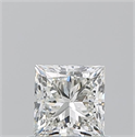 Natural Diamond 0.70 Carats, Princess with  Cut, I Color, VVS1 Clarity and Certified by GIA