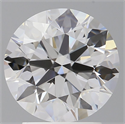 Natural Diamond 2.55 Carats, Round with Excellent Cut, G Color, VVS1 Clarity and Certified by GIA