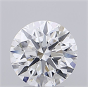 Lab Grown Diamond 2.51 Carats, Round with Excellent Cut, D Color, VVS2 Clarity and Certified by IGI