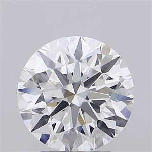 Picture of Lab Grown Diamond 2.51 Carats, Round with Excellent Cut, D Color, VVS2 Clarity and Certified by IGI