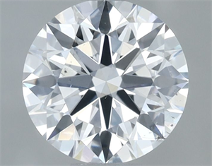 Foto Diamante Natural 0.57 quilates, Redondo , Color E, claridad SI1 y certificado GIA de