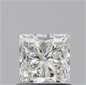 Natural Diamond 0.80 Carats, Princess with  Cut, I Color, VVS2 Clarity and Certified by GIA