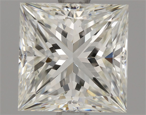 Picture of Natural Diamond 1.51 Carats, Princess with  Cut, J Color, VVS2 Clarity and Certified by GIA