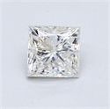 Natural Diamond 0.90 Carats, Princess with  Cut, I Color, VS2 Clarity and Certified by GIA