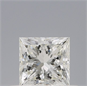 Natural Diamond 0.51 Carats, Princess with  Cut, H Color, VVS1 Clarity and Certified by IGI