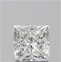 Natural Diamond 1.50 Carats, Princess with  Cut, H Color, SI2 Clarity and Certified by GIA
