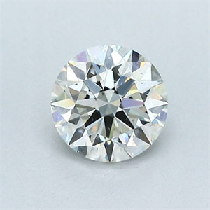 Picture of Natural Diamond 0.80 Carats, Round with Excellent Cut, K Color, VS2 Clarity and Certified by GIA