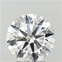 Lab Grown Diamond 3.02 Carats, Round with Ideal Cut, E Color, VVS2 Clarity and Certified by IGI
