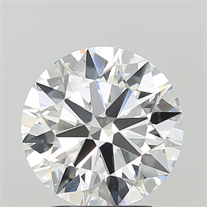 Picture of Lab Grown Diamond 3.02 Carats, Round with Ideal Cut, E Color, VVS2 Clarity and Certified by IGI