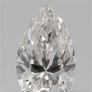 Picture of Natural Diamond 0.19 Carats, Pear with  Cut, E Color, SI1 Clarity and Certified by IGI