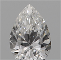 Natural Diamond 0.25 Carats, Pear with  Cut, E Color, SI1 Clarity and Certified by GIA