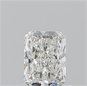 Natural Diamond 0.55 Carats, Radiant with  Cut, J Color, VVS2 Clarity and Certified by GIA