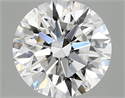 Lab Grown Diamond 2.09 Carats, Round with Ideal Cut, D Color, VVS2 Clarity and Certified by IGI