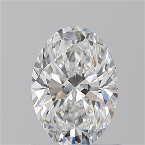 Picture of Natural Diamond 1.02 Carats, Oval with  Cut, E Color, SI1 Clarity and Certified by GIA