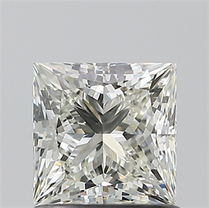 Picture of Natural Diamond 1.01 Carats, Princess with  Cut, H Color, VVS2 Clarity and Certified by IGI
