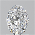 Natural Diamond 0.90 Carats, Oval with  Cut, D Color, SI1 Clarity and Certified by GIA