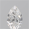Natural Diamond 0.50 Carats, Pear with  Cut, F Color, VS1 Clarity and Certified by GIA