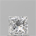 Natural Diamond 0.70 Carats, Princess with  Cut, F Color, VS1 Clarity and Certified by GIA