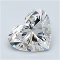 Natural Diamond 1.62 Carats, Heart with  Cut, F Color, IF Clarity and Certified by GIA