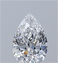 Natural Diamond 0.50 Carats, Pear with  Cut, D Color, IF Clarity and Certified by GIA