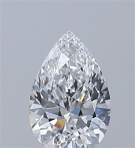 Picture of Natural Diamond 0.50 Carats, Pear with  Cut, D Color, IF Clarity and Certified by GIA