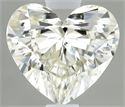 Natural Diamond 0.50 Carats, Heart with  Cut, I Color, VS2 Clarity and Certified by IGI