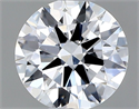 Natural Diamond 0.57 Carats, Round with Excellent Cut, D Color, IF Clarity and Certified by GIA