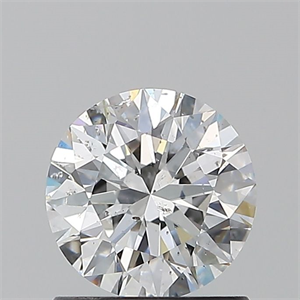 Picture of Natural Diamond 1.01 Carats, Round with Excellent Cut, E Color, I1 Clarity and Certified by GIA