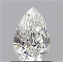 Natural Diamond 0.54 Carats, Pear with  Cut, F Color, VS2 Clarity and Certified by GIA