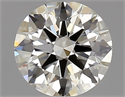 Natural Diamond 0.91 Carats, Round with Excellent Cut, I Color, IF Clarity and Certified by IGI
