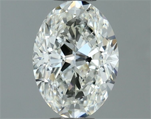 Picture of Natural Diamond 0.90 Carats, Oval with  Cut, H Color, VVS2 Clarity and Certified by IGI
