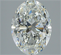 Natural Diamond 2.20 Carats, Oval with  Cut, I Color, VVS2 Clarity and Certified by GIA
