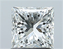Natural Diamond 1.03 Carats, Princess with  Cut, H Color, VS2 Clarity and Certified by GIA