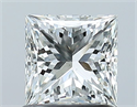 Natural Diamond 1.03 Carats, Princess with  Cut, H Color, VS2 Clarity and Certified by GIA
