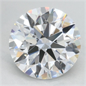Lab Grown Diamond 2.41 Carats, Round with Excellent Cut, D Color, VVS1 Clarity and Certified by GIA