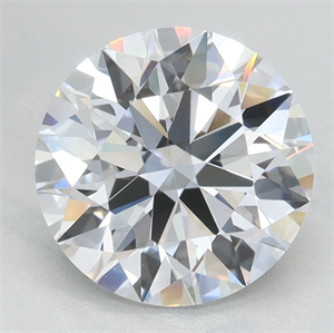 Picture of Lab Grown Diamond 2.41 Carats, Round with Excellent Cut, D Color, VVS1 Clarity and Certified by GIA
