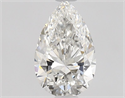 Diamante Natural 0.63 quilates, De pera , Color F, claridad VVS1 y certificado GIA