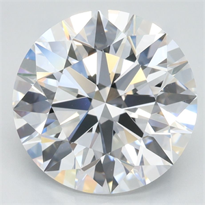 Picture of Lab Grown Diamond 3.67 Carats, Round with Ideal Cut, D Color, VVS1 Clarity and Certified by IGI
