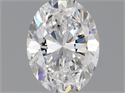 Natural Diamond 0.50 Carats, Oval with  Cut, D Color, VS1 Clarity and Certified by GIA
