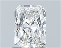 Natural Diamond 0.70 Carats, Radiant with  Cut, E Color, VVS2 Clarity and Certified by GIA