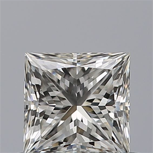 Picture of Natural Diamond 0.55 Carats, Princess with  Cut, H Color, VVS1 Clarity and Certified by GIA