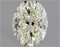 Natural Diamond 1.01 Carats, Oval with  Cut, L Color, VVS1 Clarity and Certified by GIA
