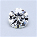 Natural Diamond 0.70 Carats, Round with Excellent Cut, D Color, VS2 Clarity and Certified by GIA