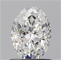 Natural Diamond 0.74 Carats, Oval with  Cut, E Color, SI1 Clarity and Certified by GIA